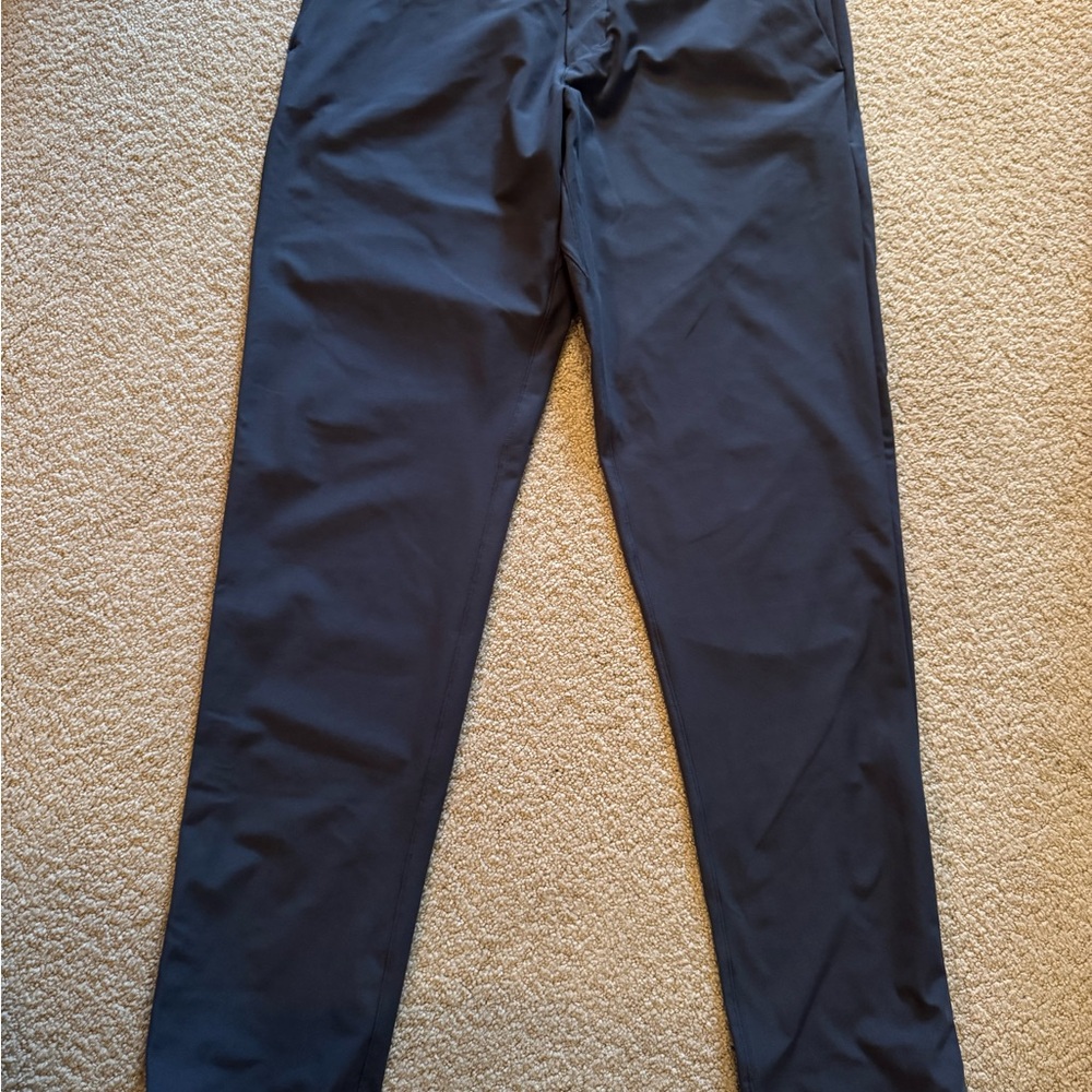 lululemon athletica Blue/grey classic fit trouser warpstreme
